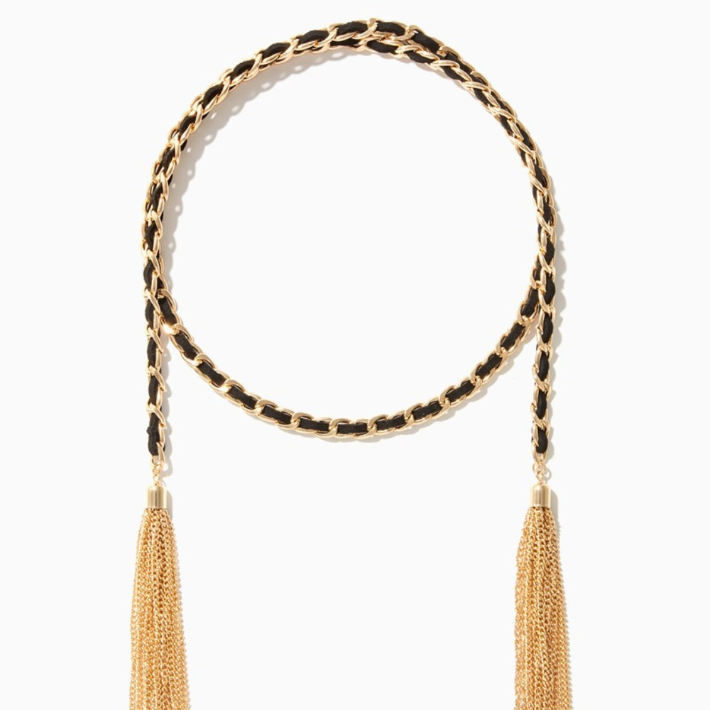 Shimmering Tassels Wraparound Choker - Picture 2 of 4
